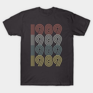 1989 Birth Year Retro Style T-Shirt